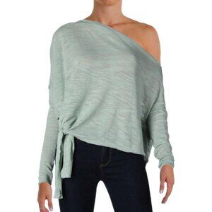 We The Free . Mint Green . Off the Shoulder/One Shoulder . Sweater